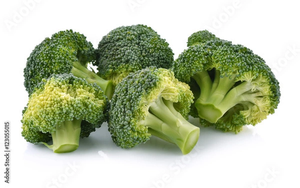 Obraz Broccoli white background