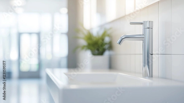 Fototapeta COVID-19 Prevention Hand Sanitizer vs. Handwashing in Hospital: Hygiene Practices for Safety.