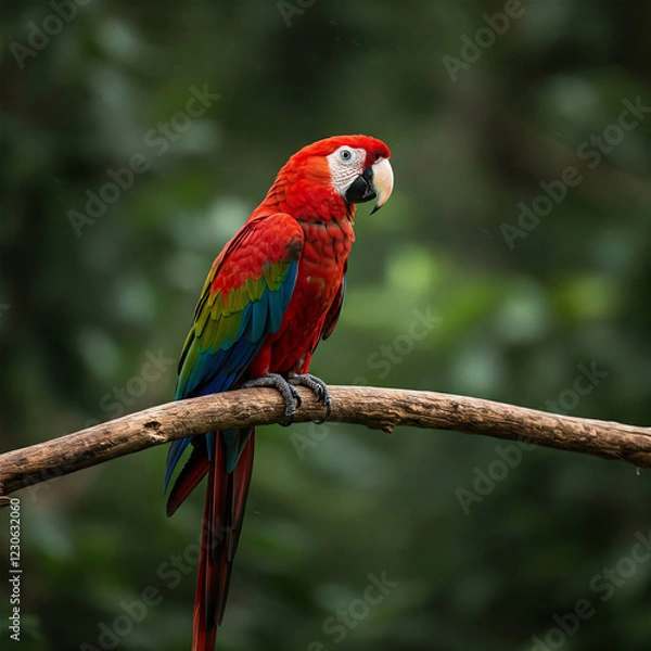 Obraz red and yellow macaw