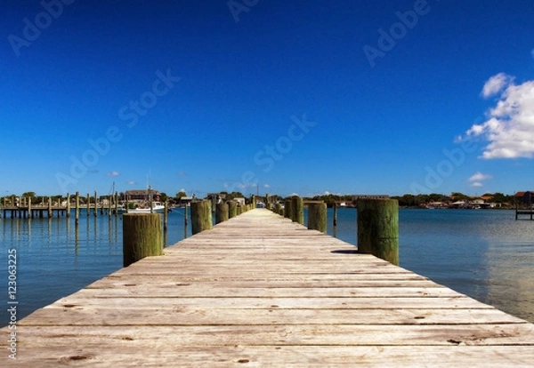 Obraz Dock On Ocean Bay