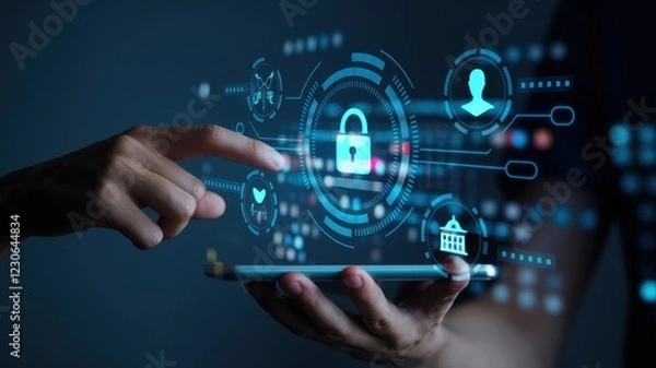 Fototapeta Cybersecurity: Protecting Digital Assets with Advanced Technology