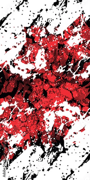 Obraz red ink splash