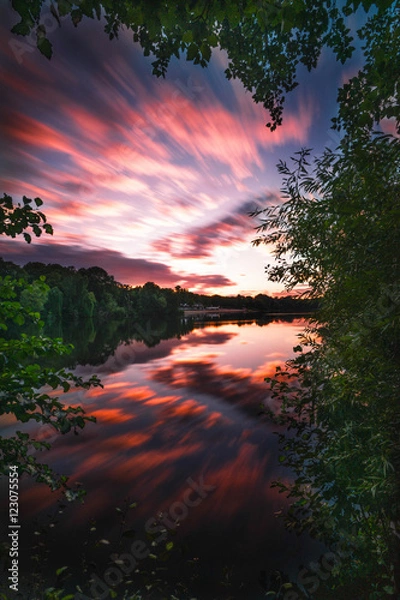 Obraz Sonnenuntergang am Plötzensee