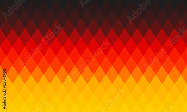 Fototapeta German flag with rhombus or diamond shape pattern vector illustration.