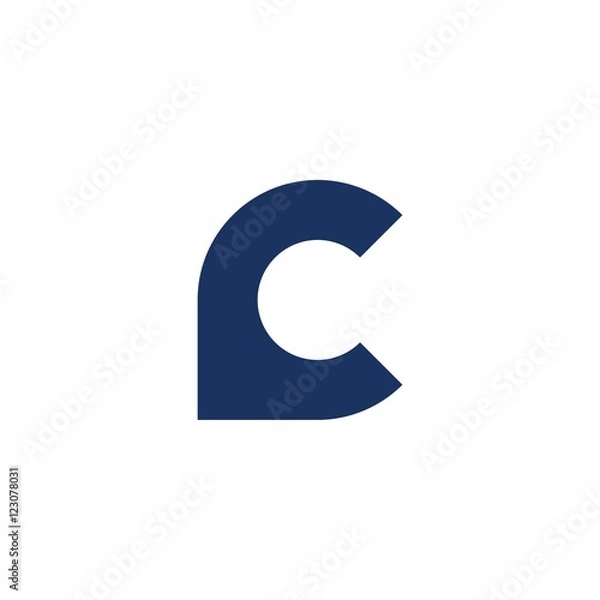 Obraz c Letter initial logo design