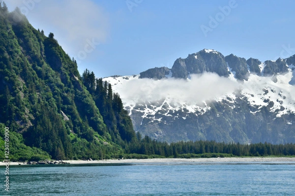Obraz lake and mountains