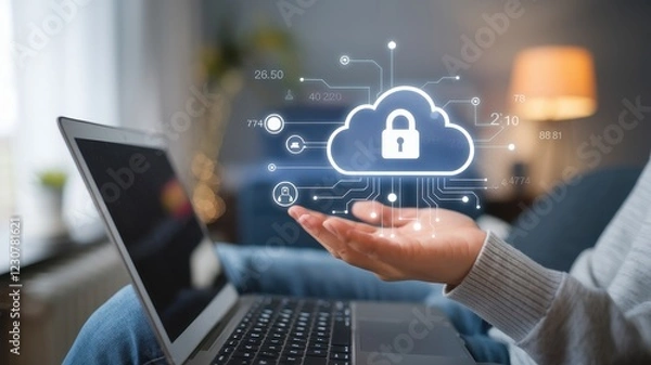 Fototapeta Secure Cloud Computing: Data Protection and Privacy in the Digital Age