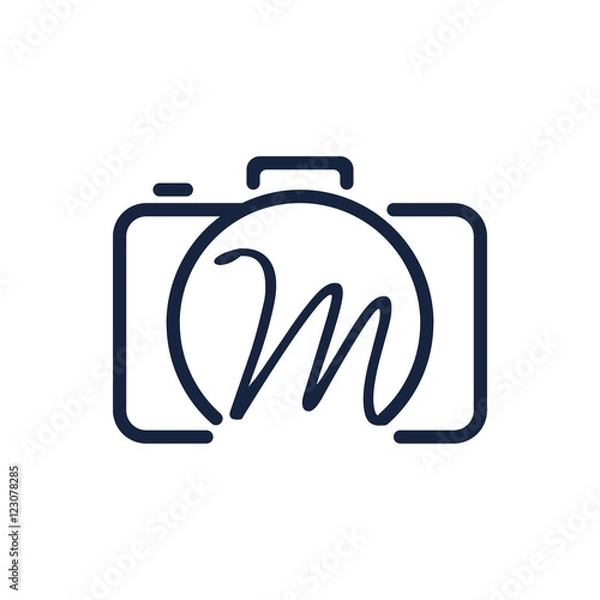 Obraz M photography logo design