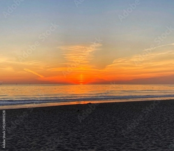 Fototapeta sunset on the beach