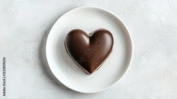 Obraz heart shaped chocolate
