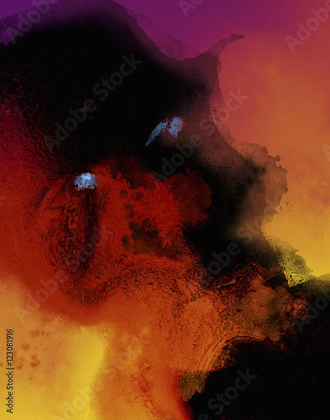 Obraz blue eyed nightmare