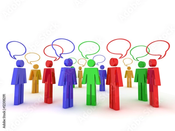 Obraz Community chatting