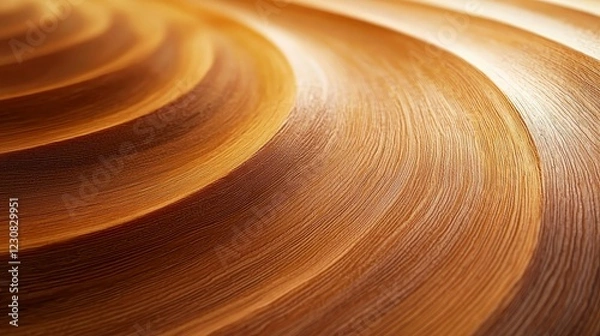 Fototapeta Close-up of a smooth oak wood texture, captured in warm natural light, showcasing intricate grain patterns, suitable for design inspiration, Photography, Realism