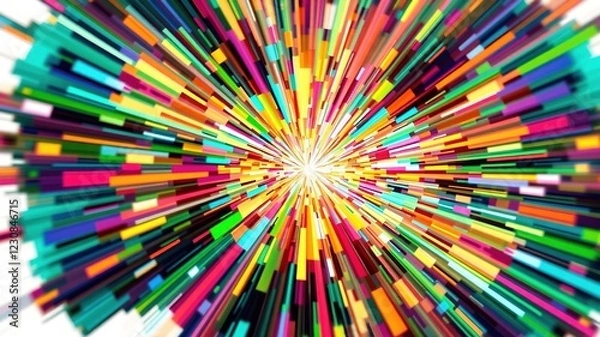 Fototapeta Geometric Molecular Structure Abstract Science Background