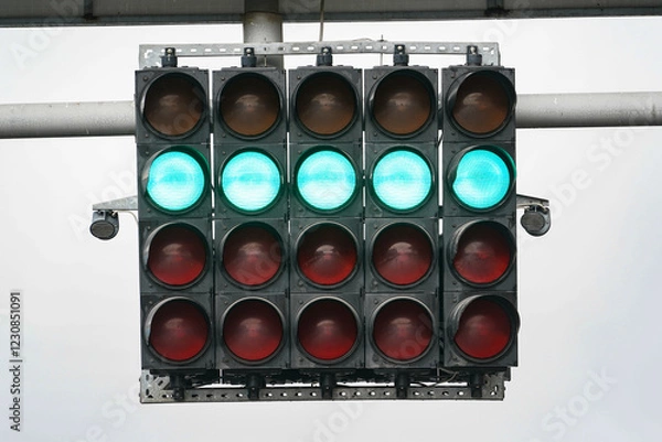 Fototapeta Start Lights in Racing Circuit