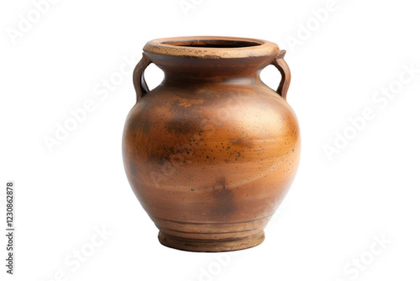 Fototapeta Classic Ceramic Vase With Classic Shape Isolated on White Background for Decorative and Functional Use