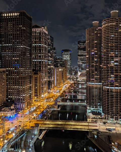 Obraz Chicago Night Lights