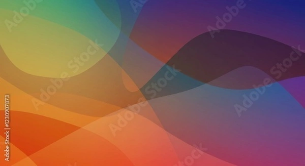 Fototapeta Vibrant Abstract: a dynamic blend of colors and shapes, creating a visually captivating design, evoking a sense of modernity and creativity.