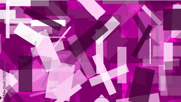 Obraz Abstract Pink and Purple Geometric Rectangles Background