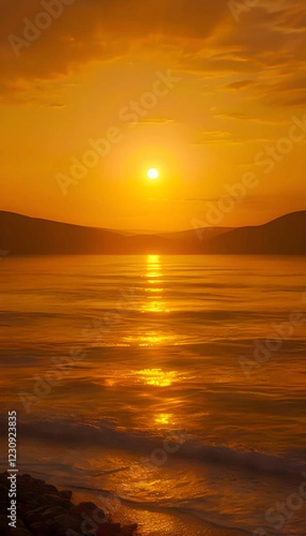 Fototapeta Elegant Gold Web Design Featured on a Vibrant Glossy Background, Perfect for Modern Graphics, Luxurious Branding, and Artistic Projects