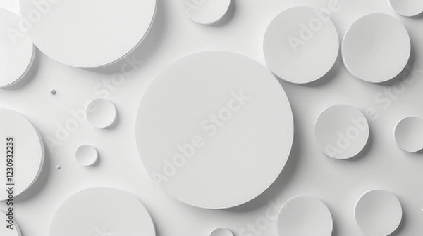 Obraz Abstract White Circle Pattern