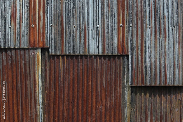 Obraz トタン　壁模様