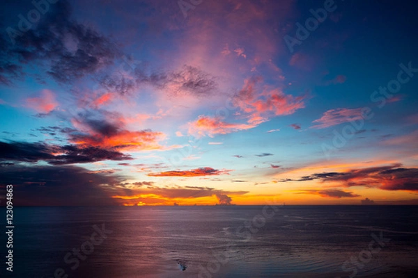 Obraz グアムの夕景