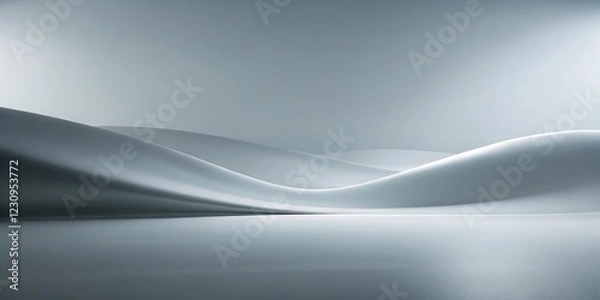Obraz Abstract Gray Waves Background