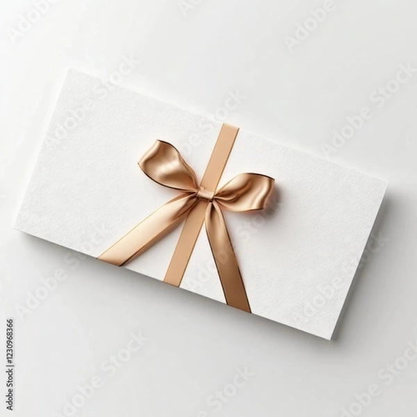 Fototapeta Elegant gift voucher mockup