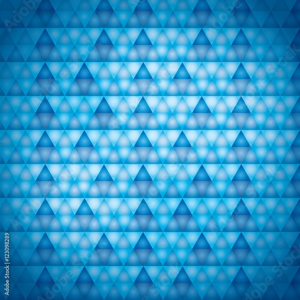 Fototapeta background blue triangles