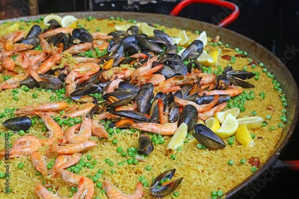 Obraz Owoce morza Paella