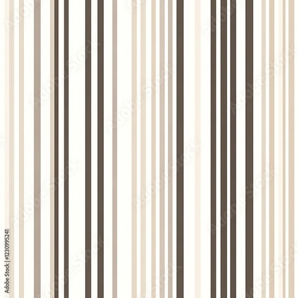 Fototapeta Beige Brown Vertical Stripes Seamless Pattern Texture Background