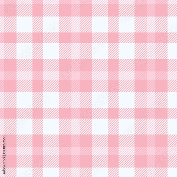 Obraz Classic pastel pink checkered pattern background