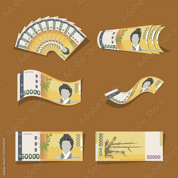 Obraz 핸드드로잉_돈_50000_money