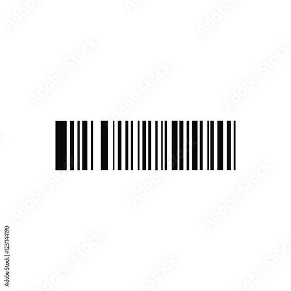Fototapeta barcode scan icon vector design template