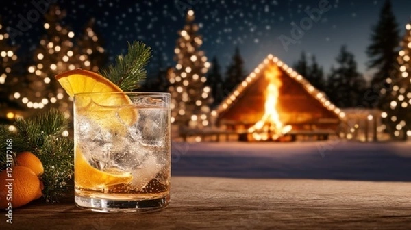 Obraz a cocktail inspired by a summer memory campfires