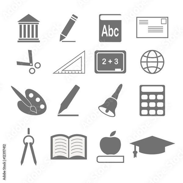 Obraz education icons