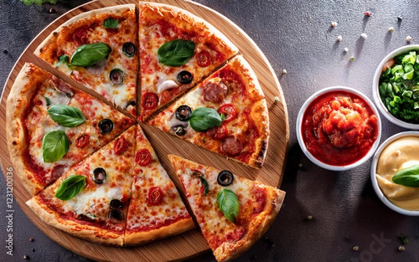 Fototapeta マルゲリータピザ