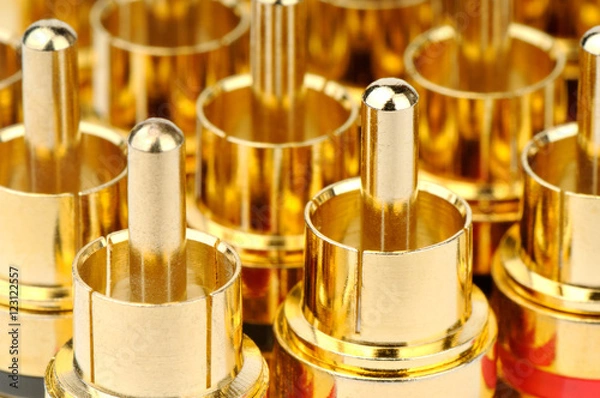 Obraz Golden connectors background