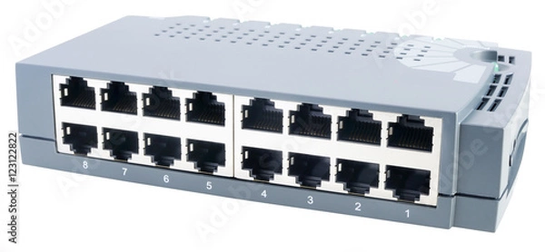 Obraz Network switch isometric view