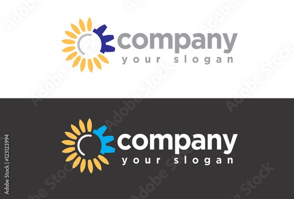 Fototapeta Vector design. Abstract flow logo template. symbol, technology icon, thin line logo. Company logo. Logo design. Vector logo element. Web logo