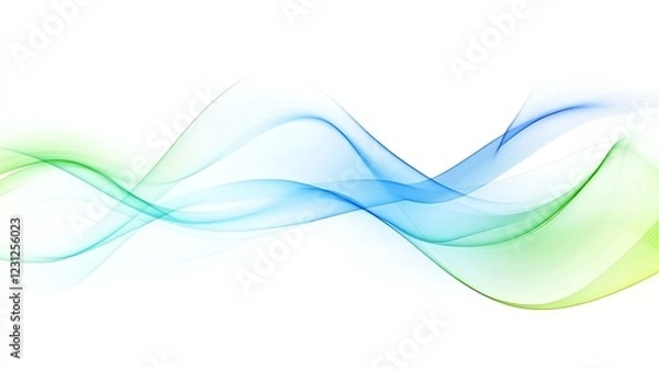 Obraz green, blue, simple abstract gradation, graphic design, green blue gradient, abstract background, simple design, modern gradient, color blend, smooth transition, minimalist art, graphic design resourc