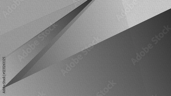 Fototapeta Light pastel grey white gradient abstract background. Geometric shape. Line triangle angle. Grunge noise grain mesh. Business technology premium. Blank template design