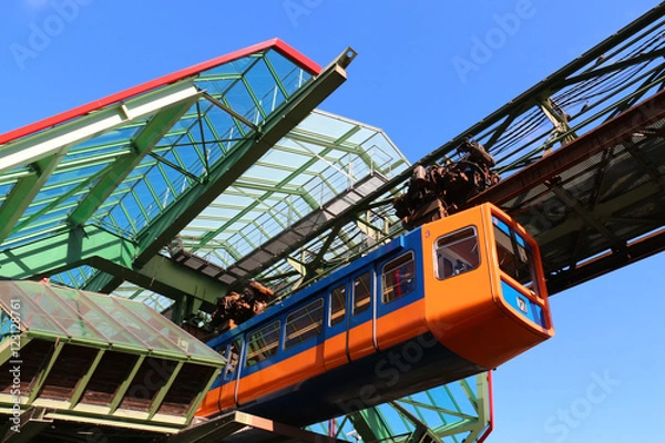Fototapeta Wuppertaler Schwebebahn Kluse