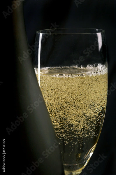 Fototapeta Champan y Bottle