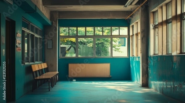 Fototapeta 4k, A picture of a closed school turning into a new learning space, In Korea
