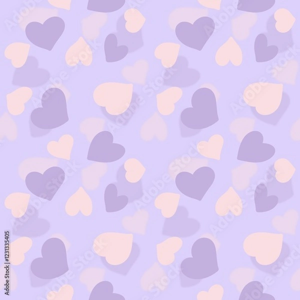Obraz Blurred background with heart pattern