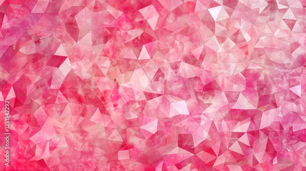 Fototapeta Abstract low poly background, geometry triangle, mosaic pastel color background,Red Polygonal Mosaic Background, Creative Design Templates, geometry triangle, mosaic pastel color background
