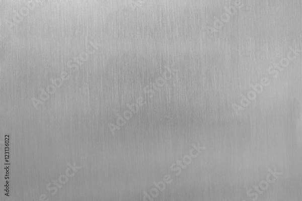 Fototapeta Aluminium brushed plate texture for background. 