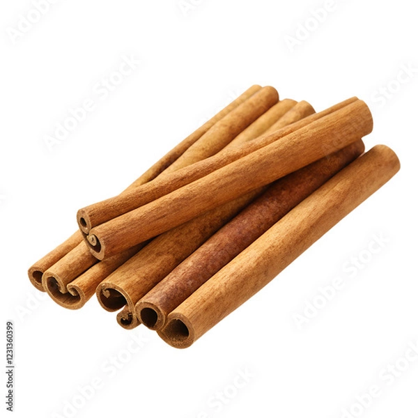 Fototapeta cinnamon sticks Isolated on Transparent PNG Background